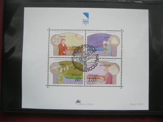 Portugal Briefmarken LUBRAPEX Block 84 Nautische Instrumente 1992 gestempelt