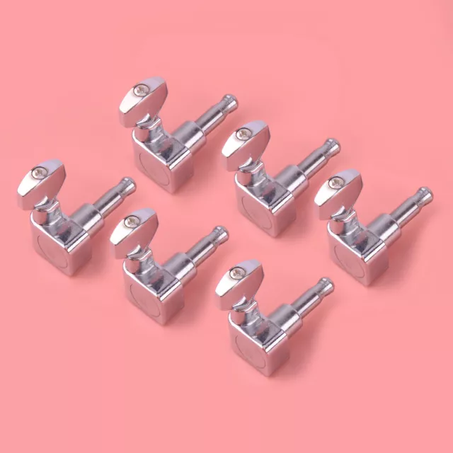 6Sets Right Locking Tuners Tuning Pegs Keys Fit For Fender Tele Electric Guitar