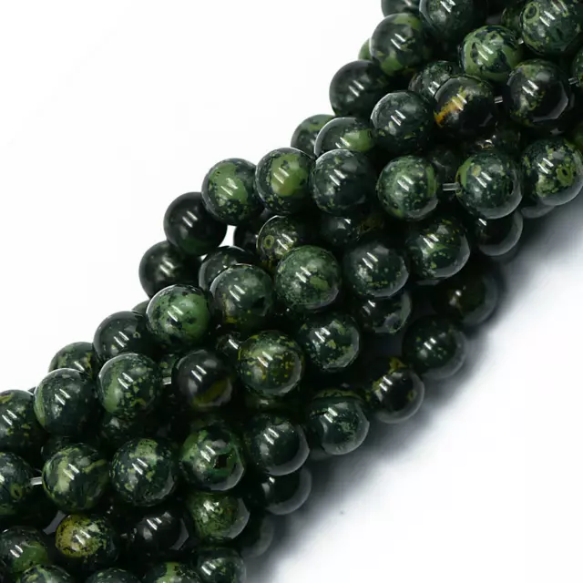 Perles de pierres précieuses en vrac Kambaba Jasper rondes de 8 mm pour la