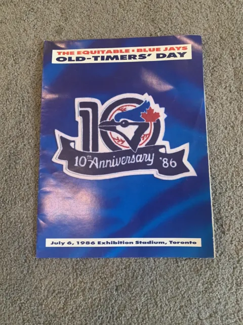 Vintage 10th Anniversary Toronto Blue Jays Booklet /poster Super Rare
