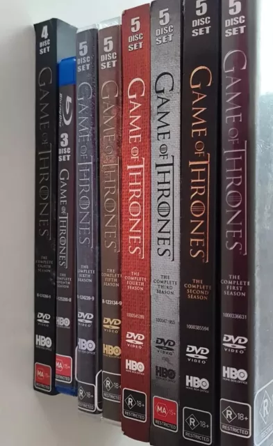 Game Of Thrones The Complete Season1-8 Set(Dvds+Blu-ray)37DiscsTotal