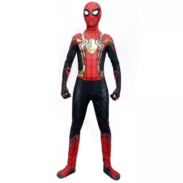 Kids Boys Super Hero Spiderman Jumpsuit Cosplay Costume Fancy Dress Halloween