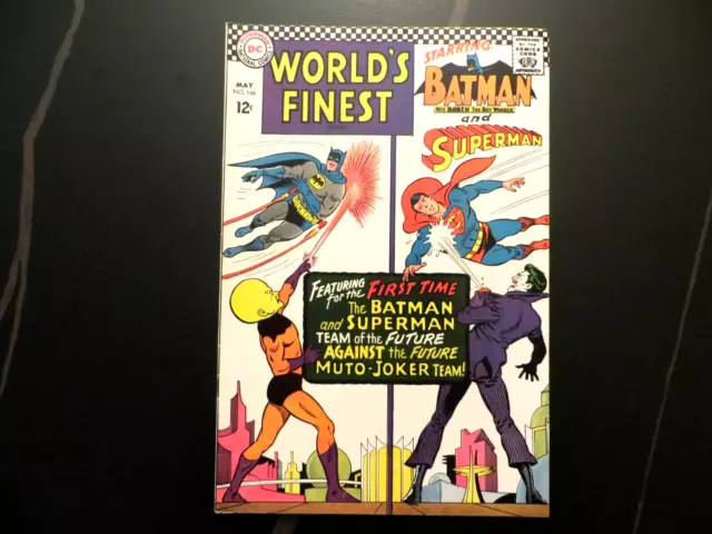 World's Finest Comics 166; Batman, Superman and Joker; DC Comics Silver Age 1967