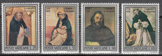 Vatikanstadt Nr. 586-589** 800. Geburtstag des hl. Dominikus von Guzman