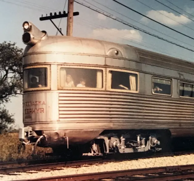 Chicago Burlington & Quincy Railroad CBQ #222 Zephyr Observation Lounge Photo