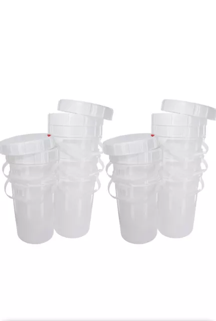10ct 6.5 gallon water tight, FDA food grade pail 