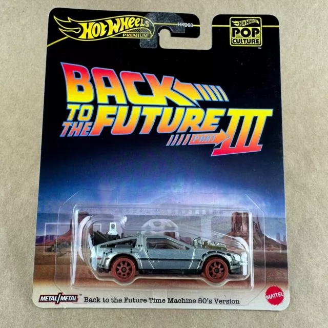 2024 HOT WHEELS Premium Pop Culture Back To The Future Time Machine 1