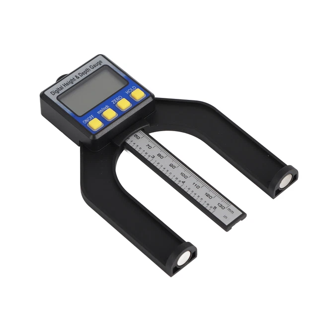 Pinze per misura profondità foro 0-50 mm 3,9 pollici x 2,4 pollici profondità display digitale LCD