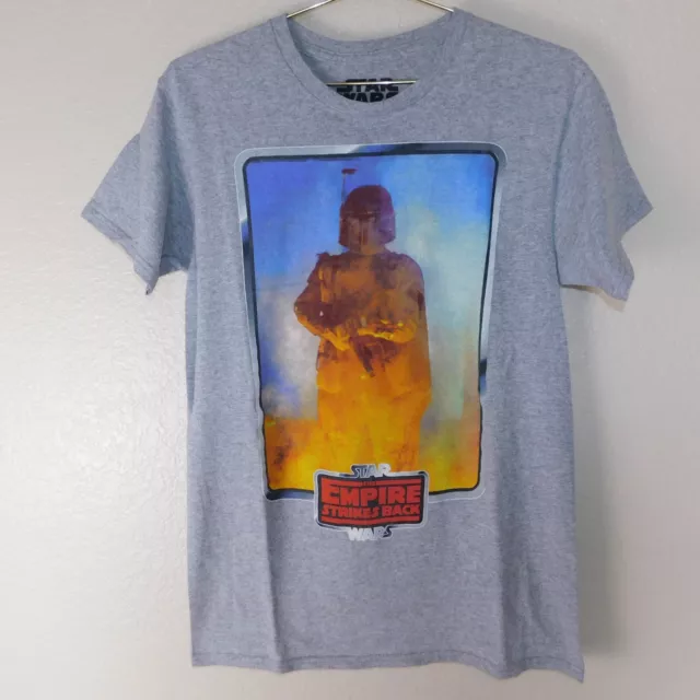 Star Wars The Empire Strikes Back Casual Movie Adult S Shirt Gray Graphic Logo