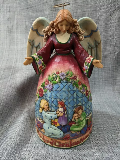 Jim Shore Heartwood Creek Angel The Joy of Christmas Morning figure boy girl toy