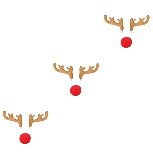 9 Pc Corna E Naso Dell'auto Decorazioni Natalizie Per Costume Da Renna Natale