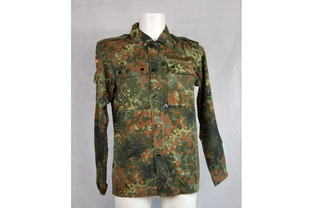 Veste Militaire Belge Flecktarn Taille 44, Tenue Treillis Aviateur Années 90, Parfait Pour La Randonnée
