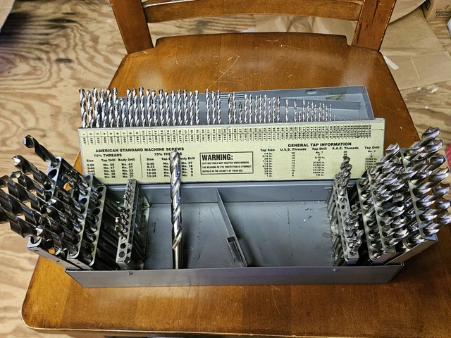Jobber Drill Bit Set Tools Length Drill Bits, 92 Pc Vintage Tools Old Tools