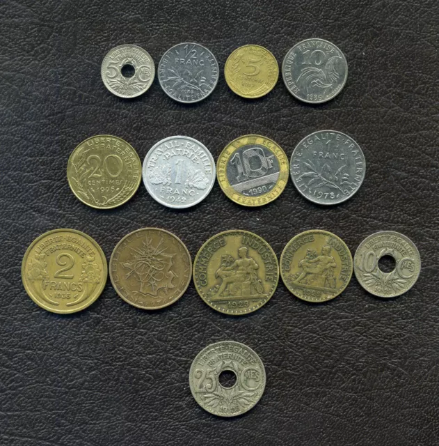 Lot de monnaies Française / pièces de 1921 à 1996 / lot16