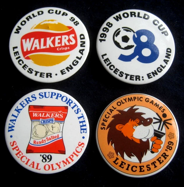 WALKERS CRISPS 1989 Special Olympics & 1998 Football world cup promo