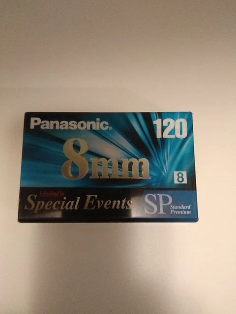 Videocámara en blanco Panasonic 8 mm 120 eventos especiales nuevo en paquete