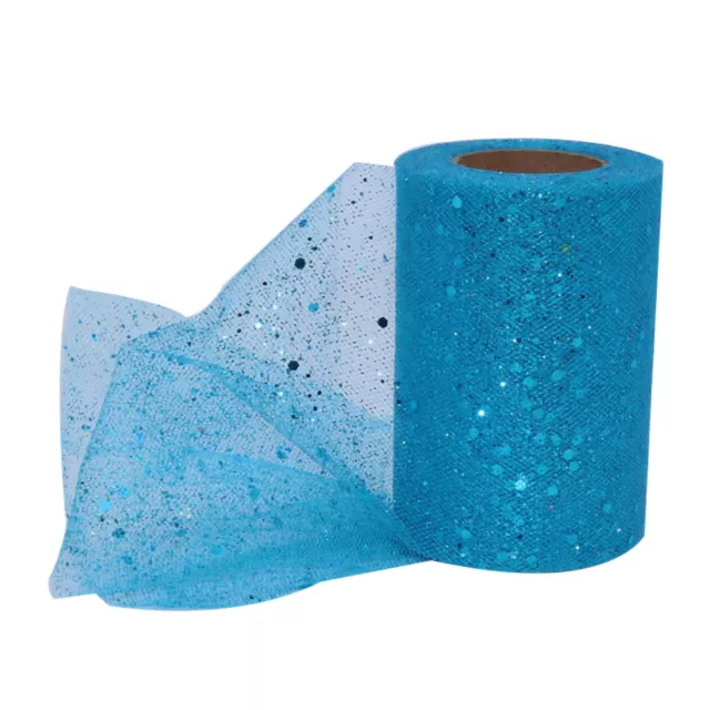 Tulle Spool No-wrinkle Decorative Sequin Tulle Fabric Roll Anti-fade