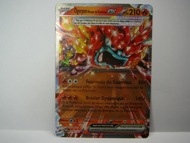 192/167 Hearthflame Mask Ogerpon Ex - Pokémon Twilight Masquerade Ultr