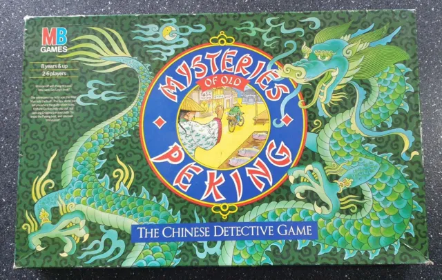 Classic MYSTERIES OF OLD PEKING board game. 1987 MB Games.