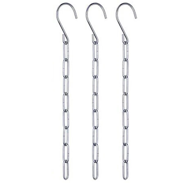 6 PIEZAS Cadena de ropa duradera Colgas flexibles para ahorrar espacio para la organización del armario