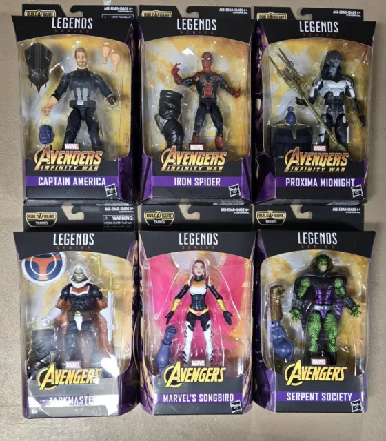 Marvel Legends MCU Thanos BAF Wave Lot Of 6 Avengers Infinity War Hasbro BNIB