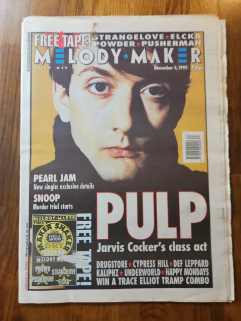 Melody Maker Newspaper November 4th 1995 Pulp Jarvis Cocker Cover
