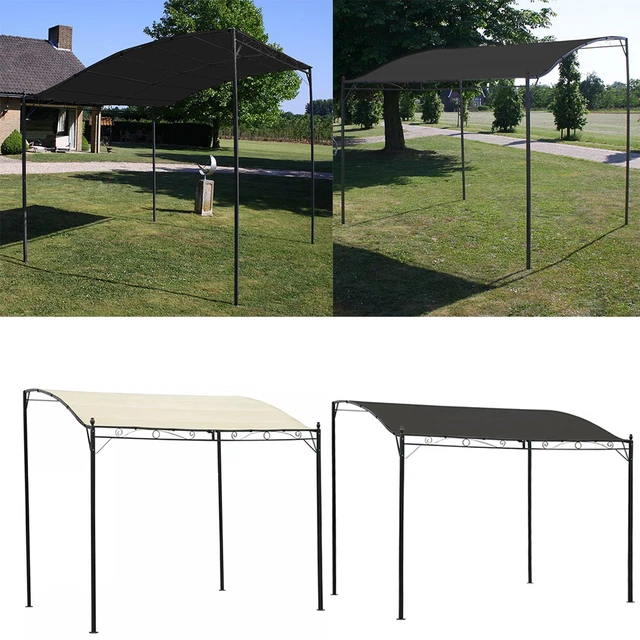 Pavillon Gartenpavillon Überdachung Partyzelt Vordach Sonnenschutz Anthrazit