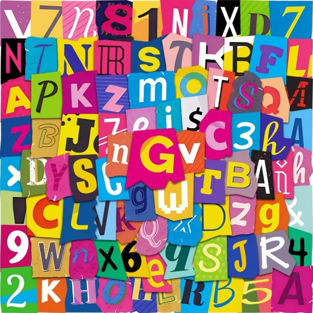 PVC Zahlen aufkleber Mehrfarbig Alphabet-Aufkleber  Für DIY