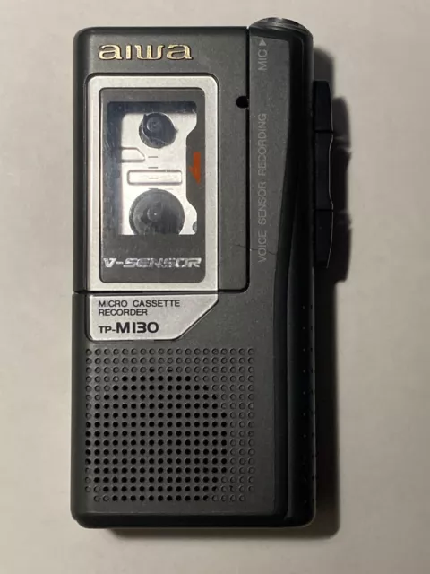 AIWA Micro Cassette Recroder TP-M130 V-Sensor Voice Recorder