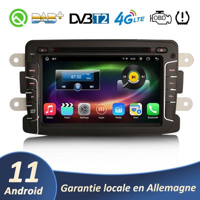 8-Cœur Android 11 Autoradio GPS CarPlay DAB Renault Dacia Duster Logan Sandero 