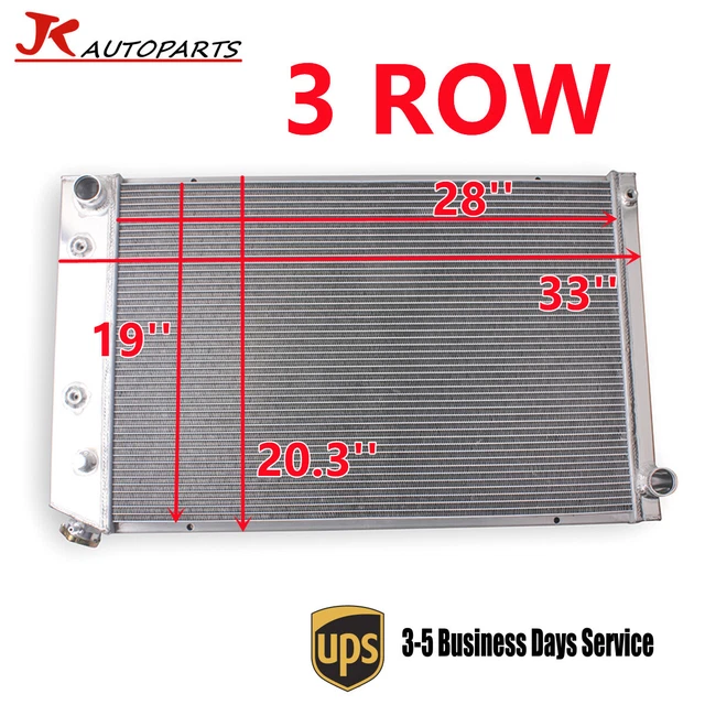 Fit 73-87 Chevy GMC C/K C10 C20 C30 Pickup 3 Row Radiator 28''X19'' Performance