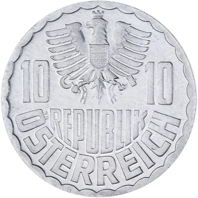 [#346947] Coin, Austria, 10 Groschen, 1970, Vienna, Proof, MS, Aluminum, KM:2878