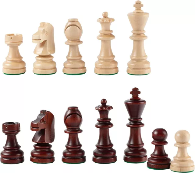 Classic STAUNTON No.7 Professional Wooden Weighted Chess Figures, Chess Pieces