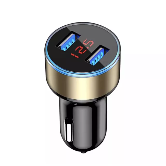 Caricabatterie auto ricarica rapida caricabatterie cellulare accessori auto USB (oro)