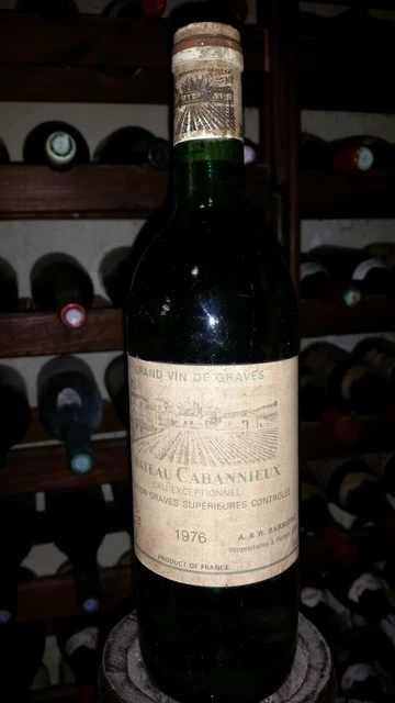 CHATEAU CABANNIEUX - 1976 - CRU EXCEPTIONNEL - 47 ans - AOC - GRAVES - BARRIERE