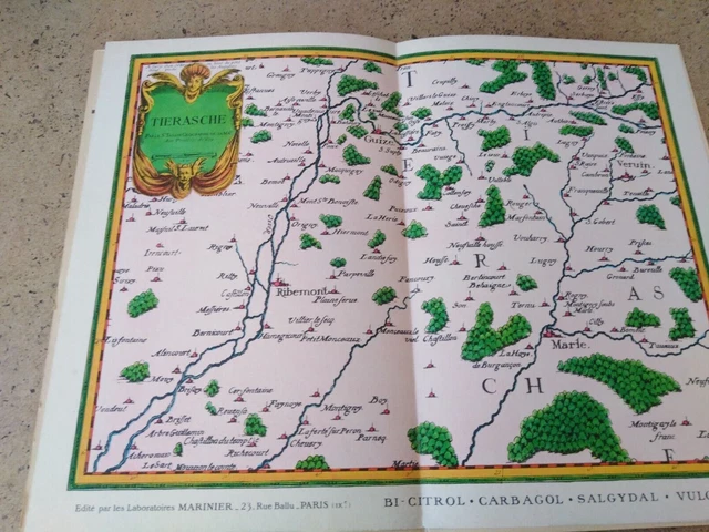 CARTE ANCIENNE PHOTOS années 50 Thiérache Nord Belgique Vervins Aisne