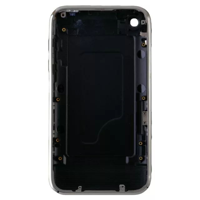 Door with Chrome Bezel for Apple iPhone 3G Black Rear Back Panel Housing Cover