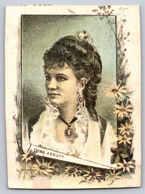 G, Breon & Son Furniture Lena, IL Victorian Trade Card - Emma Abbott Portrait
