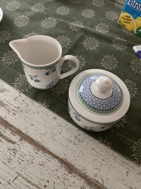 Villeroy&Boch, Provence, Zuckerdose und Milchkännchen gebraucht, super erhalten