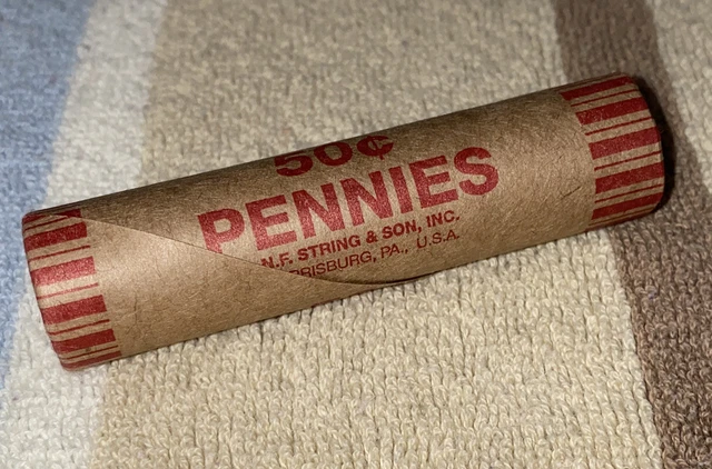 1 US Lincoln Wheat Cent Penny Roll 1910-S/1957 Proof (50 Coins) Old Vintage 3