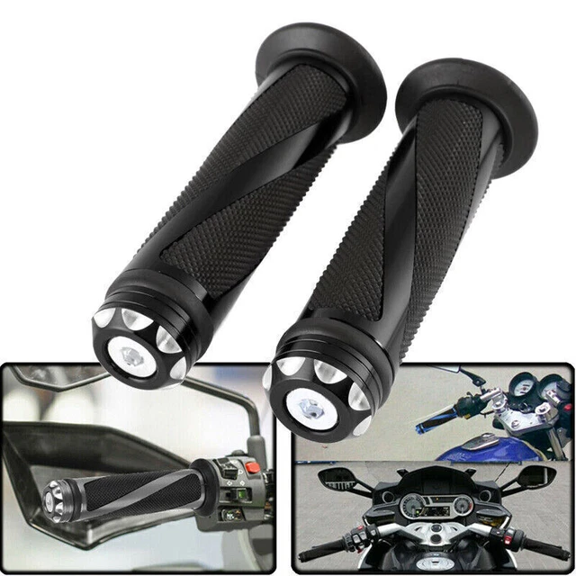 USA Motorcycle 7/8" Handle Bar Hand Grips Rubber Gel For YAMAHA HONDA KAWASAKI