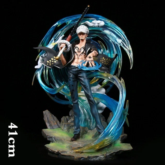 One Piece Trafalgar D Water Law Anime Figure Gk Manga Statue Lightable
