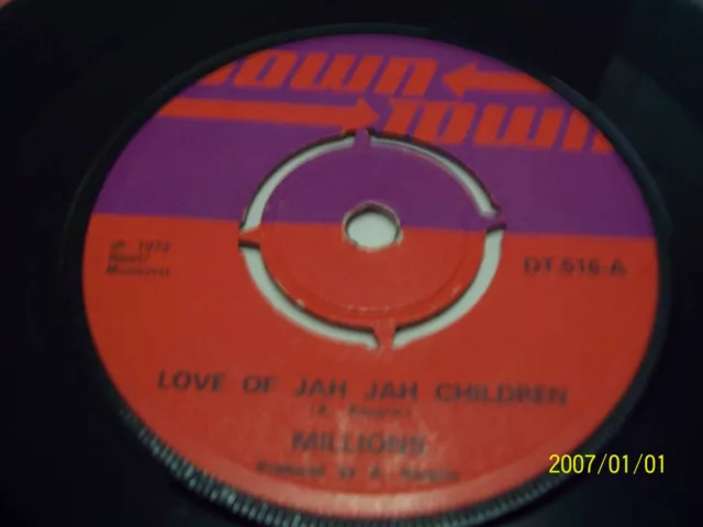 MILLIONS  Love of jah jah children Roots dub Rocksteady Downtown RARE!