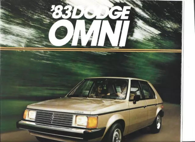 Original 1983 Dodge Omni  Sales Brochure, catalog