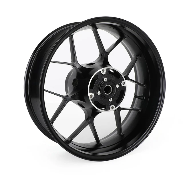 Cerchio Ruota Posteriore Completo Adatto per Honda CBR 1000 RR SC59 2008 - 2016 Nero B1