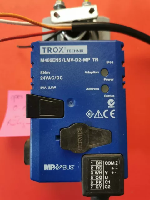 Trox M466EN5 LMV-D2-MP LM24A-SR Air Flap Drive 5Nm 24V 0-10V Continuous Belimo 2