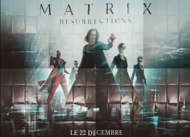 affiche cinéma Matrix Resurrection format Géant 300x400 cm, 4x3, 3x4