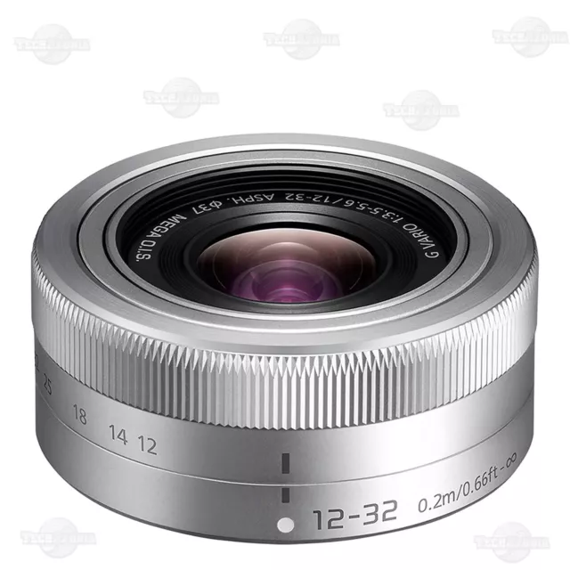 Neu Panasonic Lumix G Objektiv 12–32 mm F3,5–5,6 ASPH O.I.S Micro Four Thirds silber