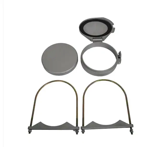 Lockable 8" PVC Pipe Tubing Conduit Carrier Hardware Kit Truck Ladder Mount Rack