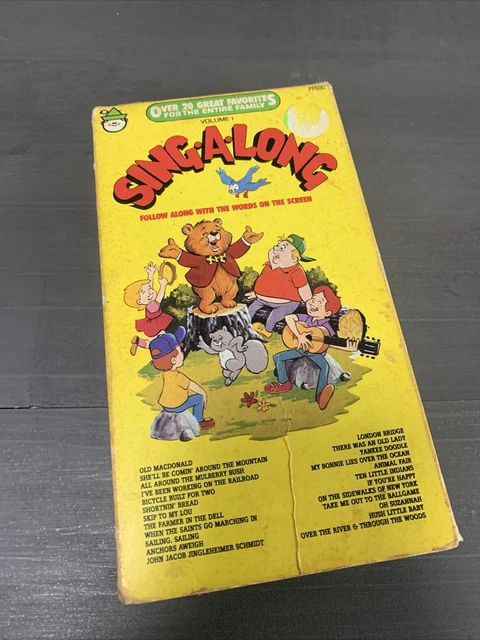 PETER PAN VIDEO SING-A-LONG VOLUME 1 VHS 1987 20 Songs Retro Tape For